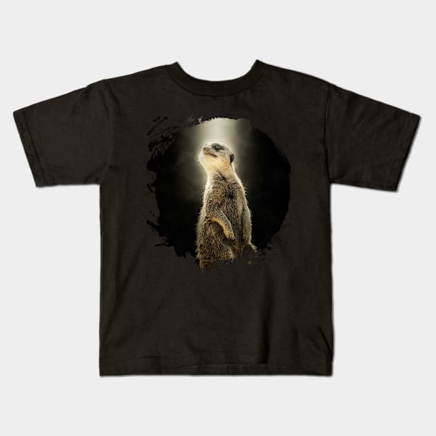 Meerkat Animal Wildlife Jungle Nature Adventure Hunt Spotlight Kids T-Shirt by Cubebox